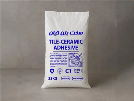 چسب کاشی و سرامیک ضدآب ۲۵ کیلوگرمی سخت بتن کیان
