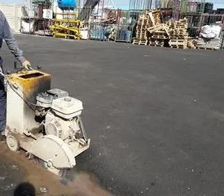 کاتر زنی یا برش آسفالت و بتن