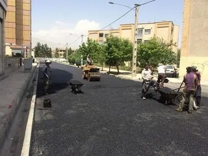 آسفالت کاری تراشه آسفالت در کرج شهریار ملارد