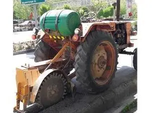 برش آسفالت , نصب کاتربروی تراکتور, کاتر آسفالت بر