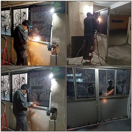 جوشکاری آهنگری سیار ساخت و نصب حفاظ ، چارچوب فریم