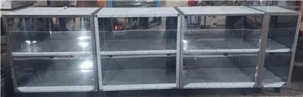 تولید کابینت، کابینت با درب و بدون درب استیل