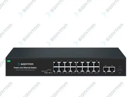 سوئیچ شبکه 16 پورت Sepitam-PS316E-DGF-ECO