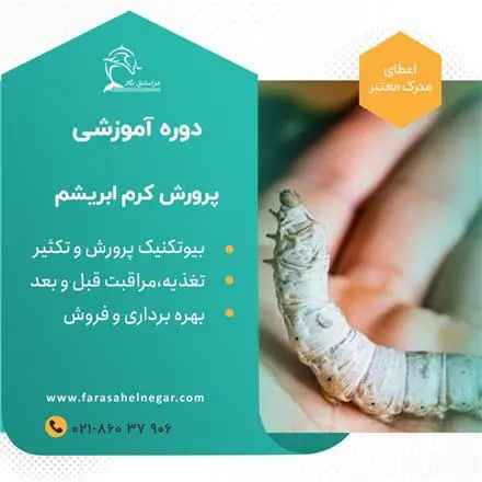 دوره آموزشی پرورش کرم ابریشم و تولید اقتصادی پیله ابریشم