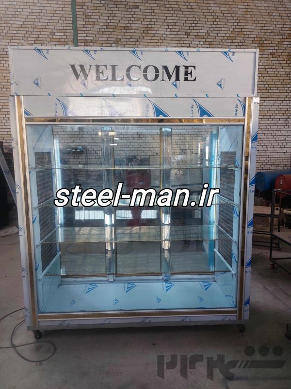 یخچال کبابی 2 متری 3 درب استیل | تولید مستقیم کارخانه با گارانتی