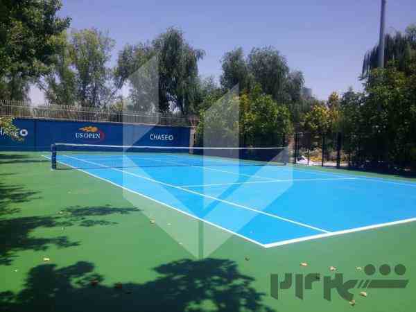 ساخت زمین تنیس هاردکورت اکریلیک