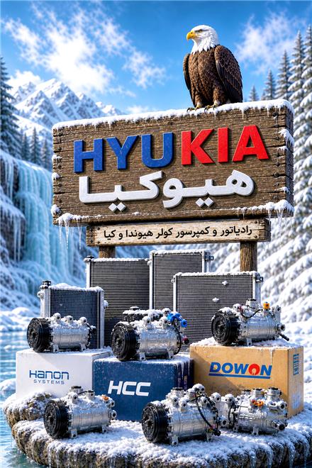 کمپرسور و رادیاتور کولر خودروهای هیوندا و کیا