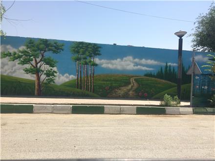 نقاشی , دیوار نویسی , طرح سنگ , رنگ امیزی سالن و سوله