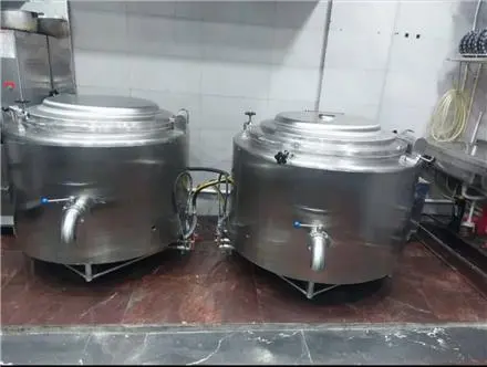 دیگ پخت صنعتی با بدنه استیل و سیستم حرارتی قدرتمند