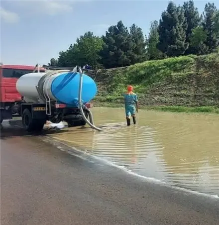 لوله بازکنی تخلیه چاه پر سیاهسنگ خرمدشت کمرد کرشت باغکمیش