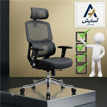 صندلی اداری ارگونومیک M113 / کارخانه (تخفیف ویژه 2 سال