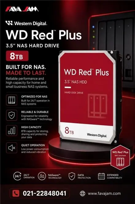 هارد Western Digital WD Red Plus 8TB