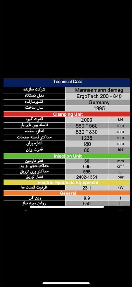 فروش دستگاه تزریق پریفرم درب پلاستیک